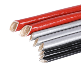 Karet silikon ekstrusi selongsong fiberglass-SB-SGS-E